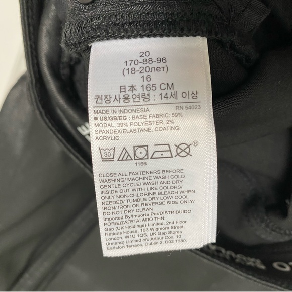 Gap Teen Girls Sky High Coated Black Jeans - Picture 9 of 9